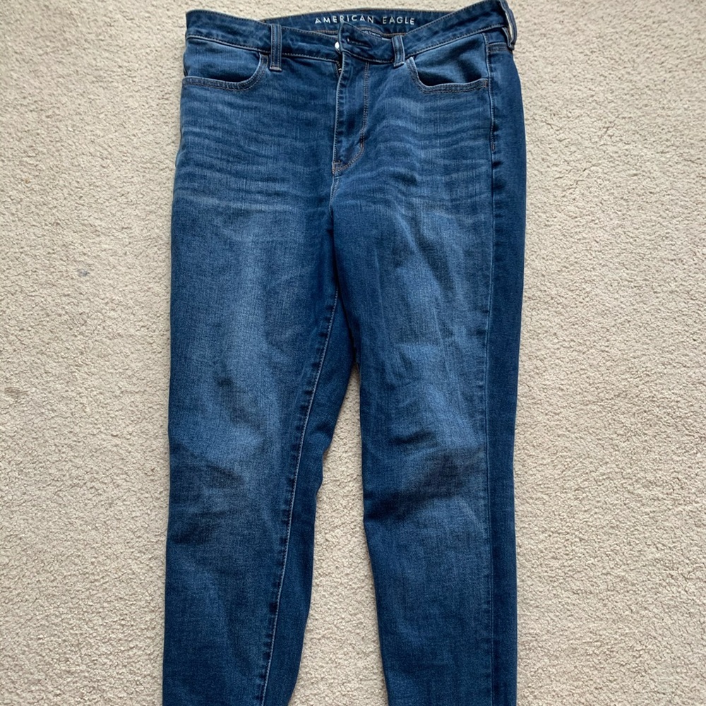 American eagle blue skinny jeans (short)